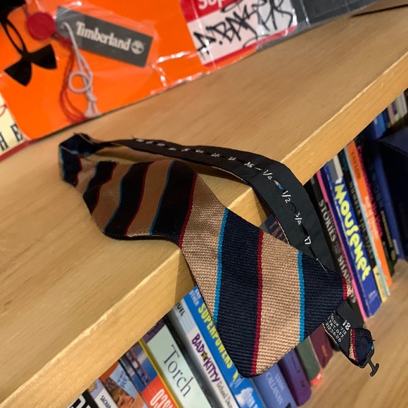 The Original Adjustolox Tie Other - THE ORIGINAL ADJUSTOLOX TIE-men’s multicolored vertical stripe adjustable bowtie